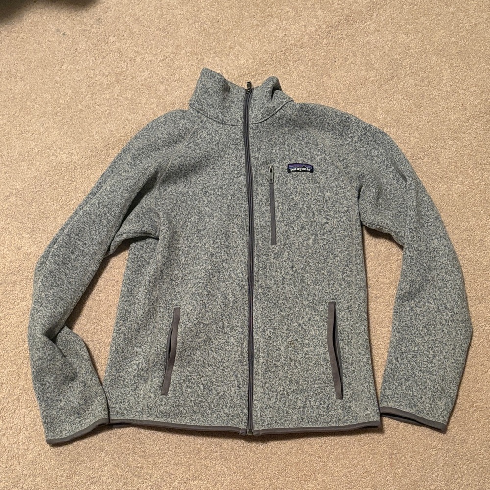 Patagonia Gray Zip-Up better sweater Fleece Jacket